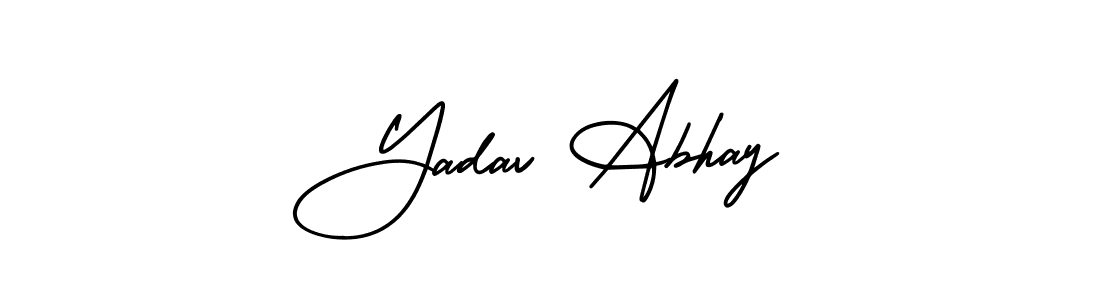 It looks lik you need a new signature style for name Yadav Abhay. Design unique handwritten (AmerikaSignatureDemo-Regular) signature with our free signature maker in just a few clicks. Yadav Abhay signature style 3 images and pictures png