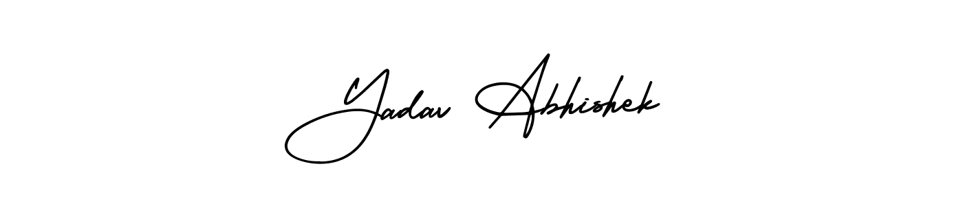 Also we have Yadav Abhishek name is the best signature style. Create professional handwritten signature collection using AmerikaSignatureDemo-Regular autograph style. Yadav Abhishek signature style 3 images and pictures png