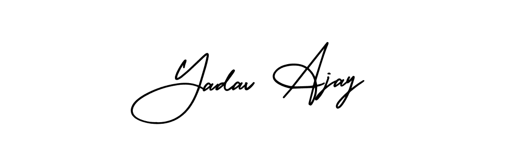 Make a beautiful signature design for name Yadav Ajay. With this signature (AmerikaSignatureDemo-Regular) style, you can create a handwritten signature for free. Yadav Ajay signature style 3 images and pictures png