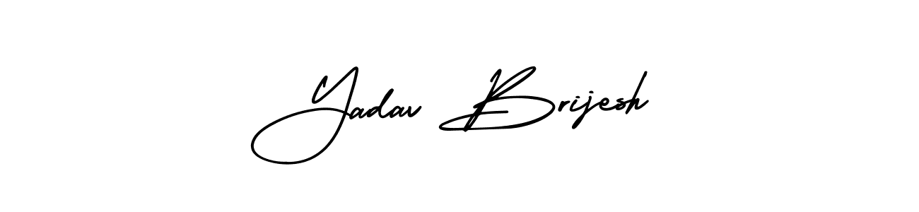 How to make Yadav Brijesh name signature. Use AmerikaSignatureDemo-Regular style for creating short signs online. This is the latest handwritten sign. Yadav Brijesh signature style 3 images and pictures png