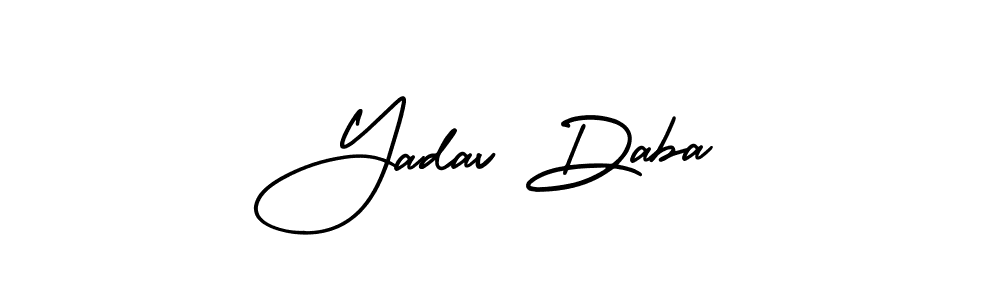 How to make Yadav Daba signature? AmerikaSignatureDemo-Regular is a professional autograph style. Create handwritten signature for Yadav Daba name. Yadav Daba signature style 3 images and pictures png