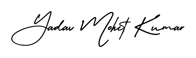 It looks like you need a new signature style for name Yadav Mohit Kumar. Design unique handwritten (AmerikaSignatureDemo-Regular) signature with our free signature maker in just a few clicks. Yadav Mohit Kumar signature style 3 images and pictures png