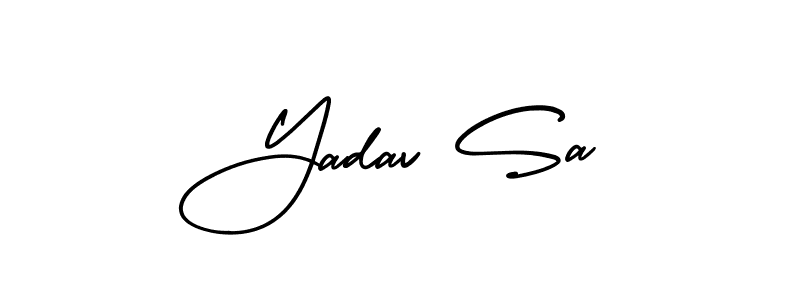 Check out images of Autograph of Yadav Sa name. Actor Yadav Sa Signature Style. AmerikaSignatureDemo-Regular is a professional sign style online. Yadav Sa signature style 3 images and pictures png