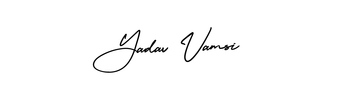 It looks lik you need a new signature style for name Yadav Vamsi. Design unique handwritten (AmerikaSignatureDemo-Regular) signature with our free signature maker in just a few clicks. Yadav Vamsi signature style 3 images and pictures png