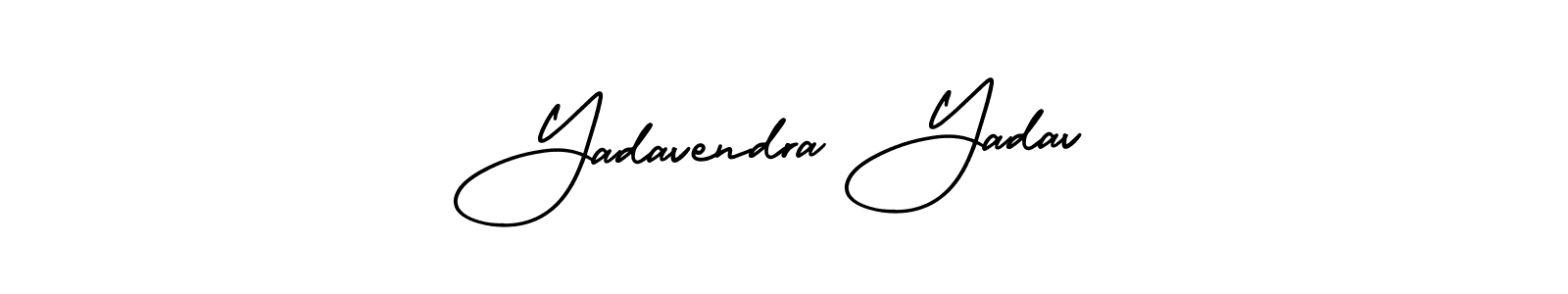 It looks lik you need a new signature style for name Yadavendra Yadav. Design unique handwritten (AmerikaSignatureDemo-Regular) signature with our free signature maker in just a few clicks. Yadavendra Yadav signature style 3 images and pictures png