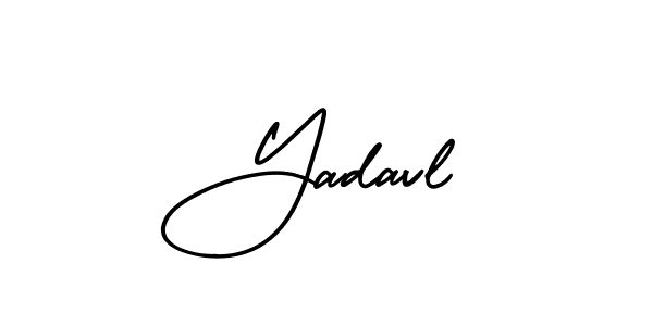 Make a beautiful signature design for name Yadavl. With this signature (AmerikaSignatureDemo-Regular) style, you can create a handwritten signature for free. Yadavl signature style 3 images and pictures png