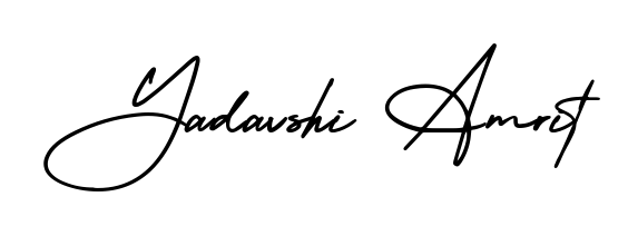 Create your official email sign-off with Yadavshi Amrit name in AmerikaSignatureDemo-Regular style. Crisp, clean, and perfectly legible across all screens. Yadavshi Amrit signature style 3 images and pictures png