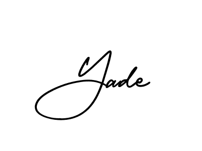 You can use this online signature creator to create a handwritten signature for the name Yade. This is the best online autograph maker. Yade signature style 3 images and pictures png