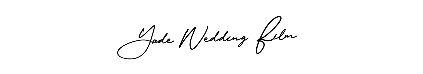 Check out images of Autograph of Yade Wedding Film name. Actor Yade Wedding Film Signature Style. AmerikaSignatureDemo-Regular is a professional sign style online. Yade Wedding Film signature style 3 images and pictures png