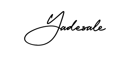 Discover how Yadesale looks in an executive cursive font (AmerikaSignatureDemo-Regular). Perfect for legal documents, invoices, and certificates. Yadesale signature style 3 images and pictures png