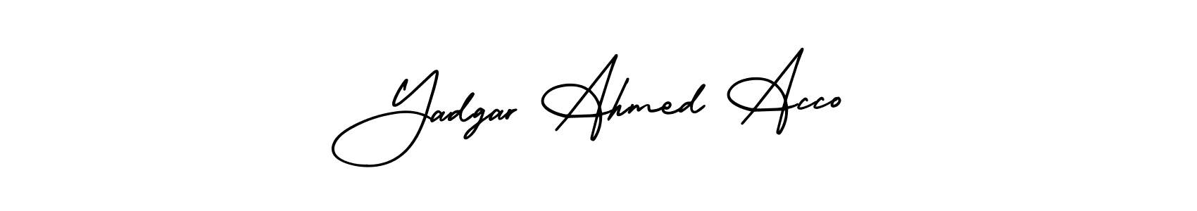 Check out images of Autograph of Yadgar Ahmed Acco name. Actor Yadgar Ahmed Acco Signature Style. AmerikaSignatureDemo-Regular is a professional sign style online. Yadgar Ahmed Acco signature style 3 images and pictures png