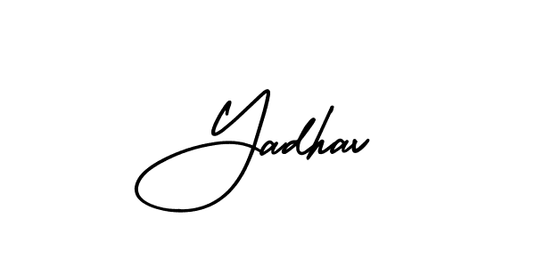 How to Draw Yadhav signature style? AmerikaSignatureDemo-Regular is a latest design signature styles for name Yadhav. Yadhav signature style 3 images and pictures png