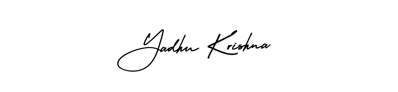 Design your own signature with our free online signature maker. With this signature software, you can create a handwritten (AmerikaSignatureDemo-Regular) signature for name Yadhu Krishna. Yadhu Krishna signature style 3 images and pictures png