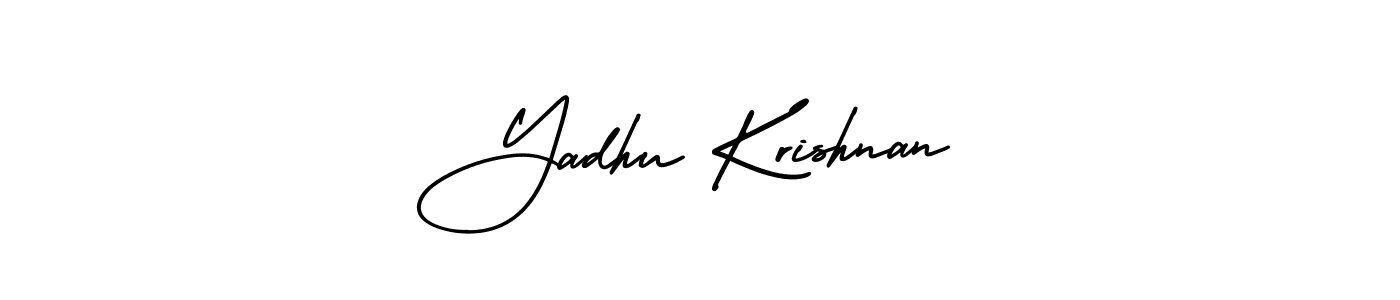 Make a short Yadhu Krishnan signature style. Manage your documents anywhere anytime using AmerikaSignatureDemo-Regular. Create and add eSignatures, submit forms, share and send files easily. Yadhu Krishnan signature style 3 images and pictures png