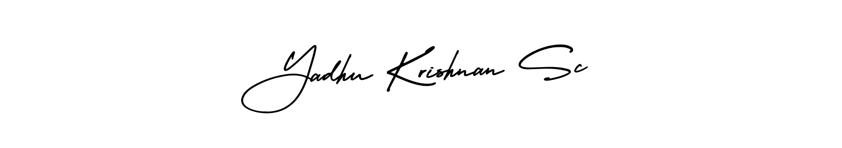 Use a signature maker to create a handwritten signature online. With this signature software, you can design (AmerikaSignatureDemo-Regular) your own signature for name Yadhu Krishnan Sc. Yadhu Krishnan Sc signature style 3 images and pictures png