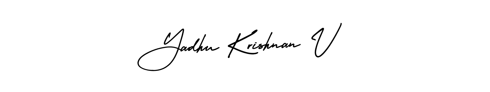 Make a short Yadhu Krishnan V signature style. Manage your documents anywhere anytime using AmerikaSignatureDemo-Regular. Create and add eSignatures, submit forms, share and send files easily. Yadhu Krishnan V signature style 3 images and pictures png