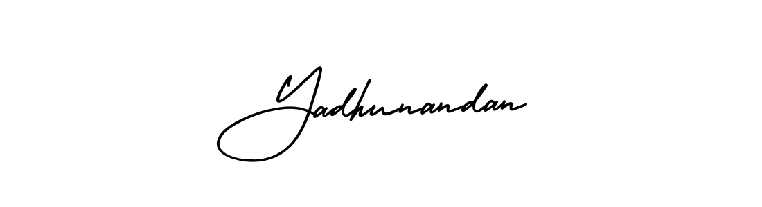 Make a beautiful signature design for name Yadhunandan. With this signature (AmerikaSignatureDemo-Regular) style, you can create a handwritten signature for free. Yadhunandan signature style 3 images and pictures png