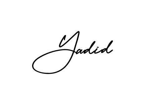 How to make Yadid signature? AmerikaSignatureDemo-Regular is a professional autograph style. Create handwritten signature for Yadid name. Yadid signature style 3 images and pictures png