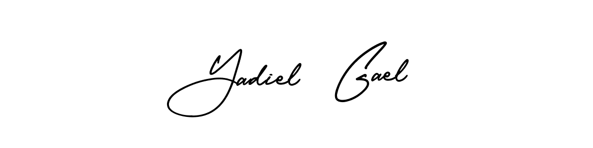 Here are the top 10 professional signature styles for the name Yadiel  Gael. These are the best autograph styles you can use for your name. Yadiel  Gael signature style 3 images and pictures png