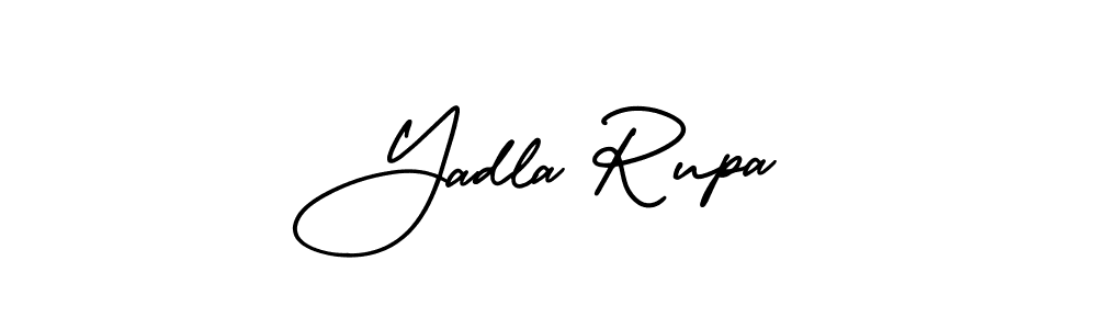 How to Draw Yadla Rupa signature style? AmerikaSignatureDemo-Regular is a latest design signature styles for name Yadla Rupa. Yadla Rupa signature style 3 images and pictures png