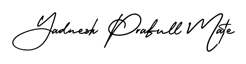 Try this chic Yadnesh Prafull Mate handwritten sign style. Using AmerikaSignatureDemo-Regular font elements, it gives your name a sleek, memorable identity. Yadnesh Prafull Mate signature style 3 images and pictures png