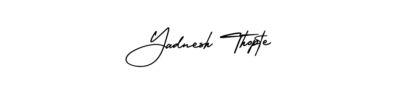 Also You can easily find your signature by using the search form. We will create Yadnesh Thopte name handwritten signature images for you free of cost using AmerikaSignatureDemo-Regular sign style. Yadnesh Thopte signature style 3 images and pictures png
