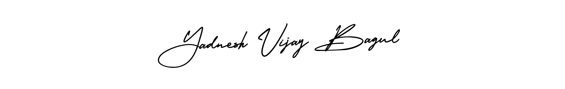It looks lik you need a new signature style for name Yadnesh Vijay Bagul. Design unique handwritten (AmerikaSignatureDemo-Regular) signature with our free signature maker in just a few clicks. Yadnesh Vijay Bagul signature style 3 images and pictures png