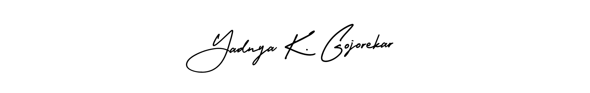 Make a beautiful signature design for name Yadnya K. Gojorekar. With this signature (AmerikaSignatureDemo-Regular) style, you can create a handwritten signature for free. Yadnya K. Gojorekar signature style 3 images and pictures png