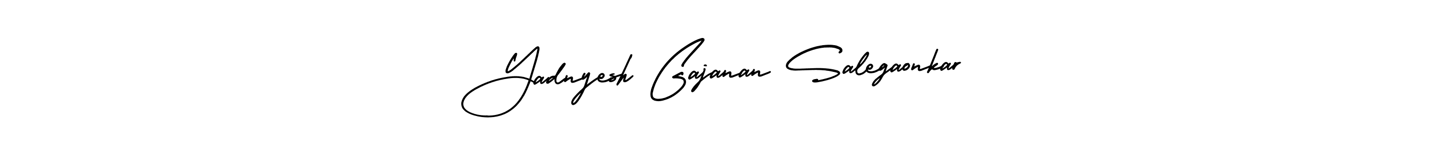 Make a beautiful signature design for name Yadnyesh Gajanan Salegaonkar. With this signature (AmerikaSignatureDemo-Regular) style, you can create a handwritten signature for free. Yadnyesh Gajanan Salegaonkar signature style 3 images and pictures png