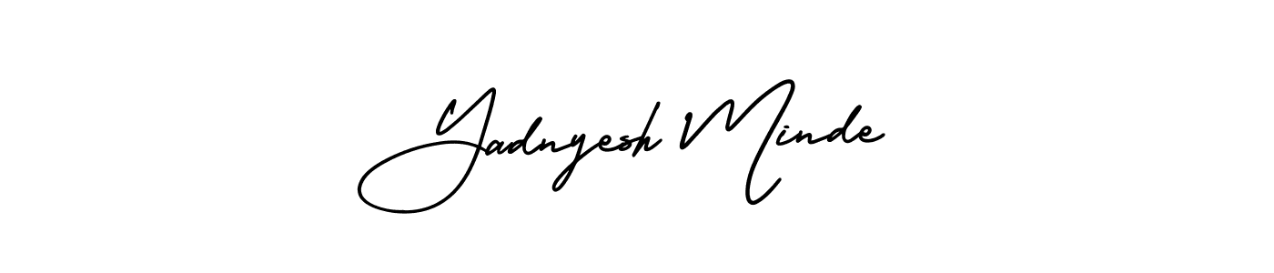 Check out images of Autograph of Yadnyesh Minde name. Actor Yadnyesh Minde Signature Style. AmerikaSignatureDemo-Regular is a professional sign style online. Yadnyesh Minde signature style 3 images and pictures png