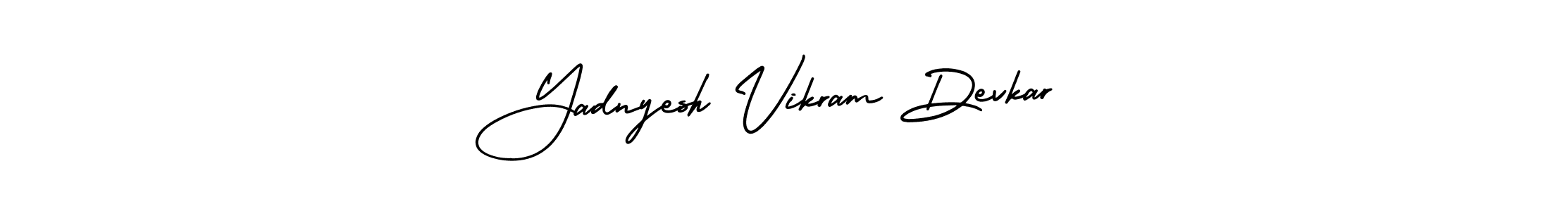 How to Draw Yadnyesh Vikram Devkar signature style? AmerikaSignatureDemo-Regular is a latest design signature styles for name Yadnyesh Vikram Devkar. Yadnyesh Vikram Devkar signature style 3 images and pictures png