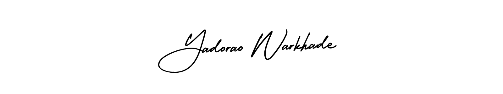 Make a short Yadorao Warkhade signature style. Manage your documents anywhere anytime using AmerikaSignatureDemo-Regular. Create and add eSignatures, submit forms, share and send files easily. Yadorao Warkhade signature style 3 images and pictures png