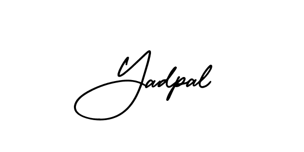 Use a signature maker to create a handwritten signature online. With this signature software, you can design (AmerikaSignatureDemo-Regular) your own signature for name Yadpal. Yadpal signature style 3 images and pictures png