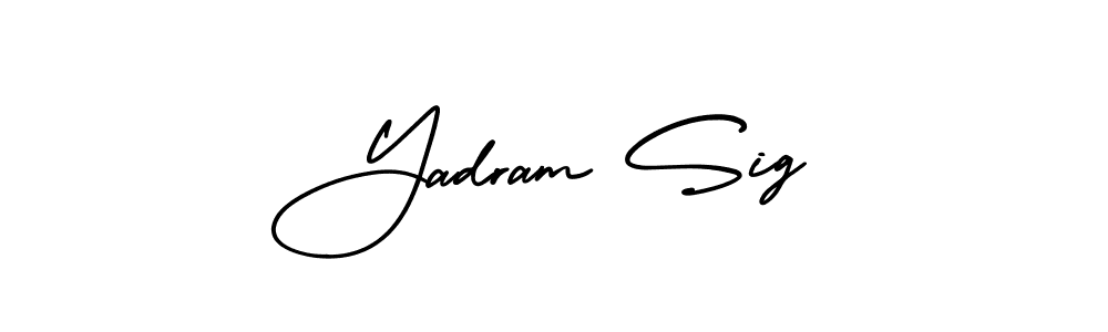 How to make Yadram Sig signature? AmerikaSignatureDemo-Regular is a professional autograph style. Create handwritten signature for Yadram Sig name. Yadram Sig signature style 3 images and pictures png