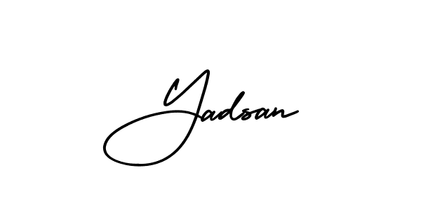 Make a beautiful signature design for name Yadsan. Use this online signature maker to create a handwritten signature for free. Yadsan signature style 3 images and pictures png