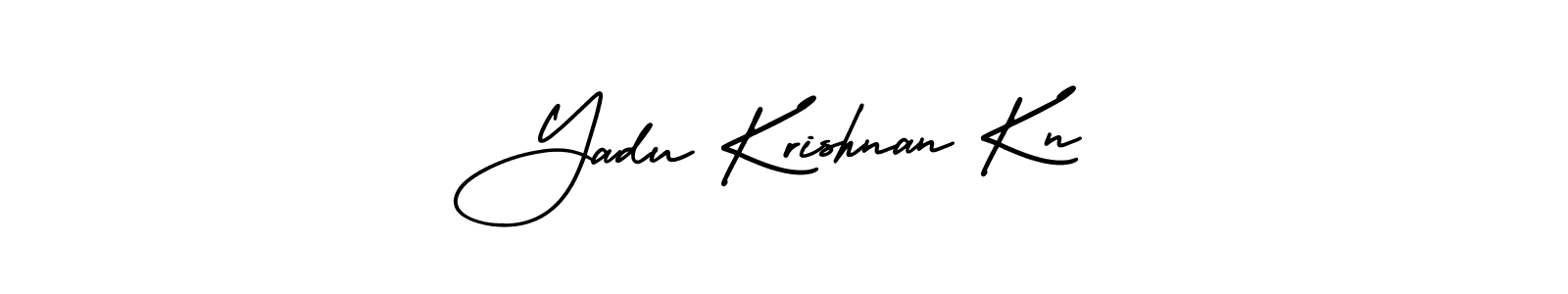 Yadu Krishnan Kn stylish signature style. Best Handwritten Sign (AmerikaSignatureDemo-Regular) for my name. Handwritten Signature Collection Ideas for my name Yadu Krishnan Kn. Yadu Krishnan Kn signature style 3 images and pictures png