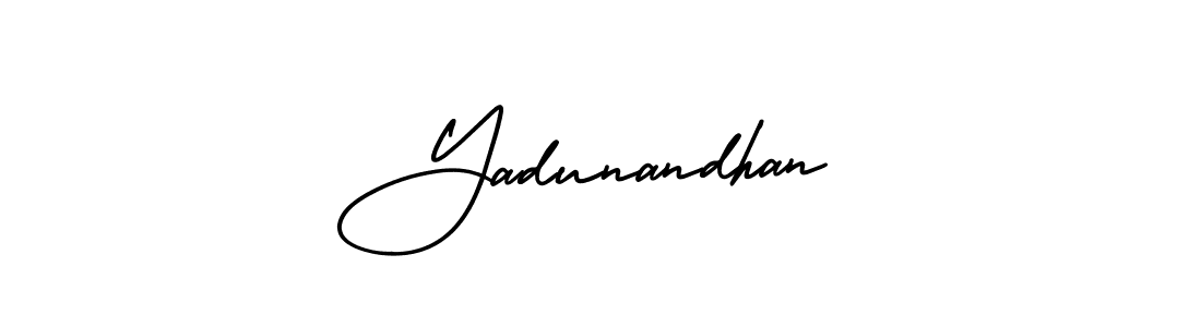 Also we have Yadunandhan name is the best signature style. Create professional handwritten signature collection using AmerikaSignatureDemo-Regular autograph style. Yadunandhan signature style 3 images and pictures png