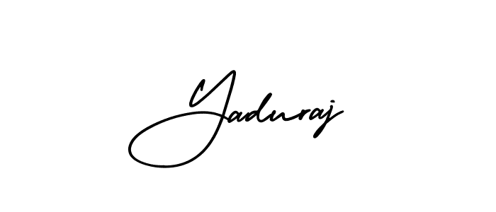 Use a signature maker to create a handwritten signature online. With this signature software, you can design (AmerikaSignatureDemo-Regular) your own signature for name Yaduraj. Yaduraj signature style 3 images and pictures png