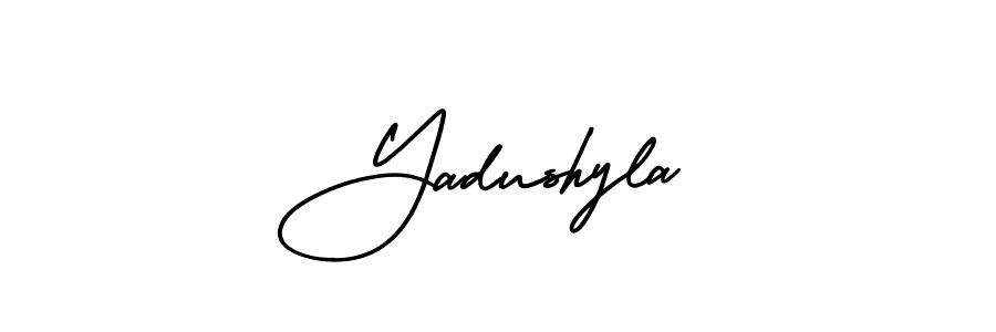 This is the best signature style for the Yadushyla name. Also you like these signature font (AmerikaSignatureDemo-Regular). Mix name signature. Yadushyla signature style 3 images and pictures png