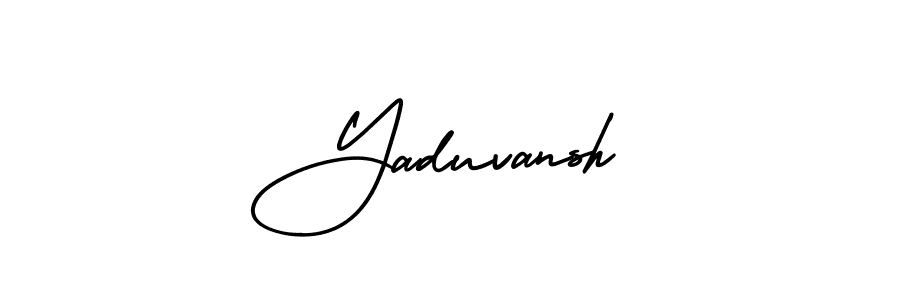 Use a signature maker to create a handwritten signature online. With this signature software, you can design (AmerikaSignatureDemo-Regular) your own signature for name Yaduvansh. Yaduvansh signature style 3 images and pictures png