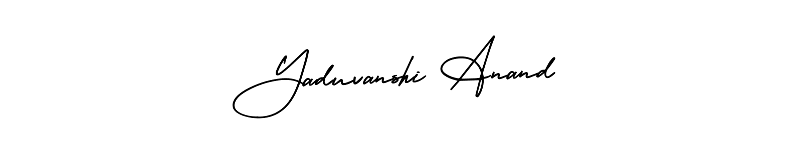 How to make Yaduvanshi Anand name signature. Use AmerikaSignatureDemo-Regular style for creating short signs online. This is the latest handwritten sign. Yaduvanshi Anand signature style 3 images and pictures png