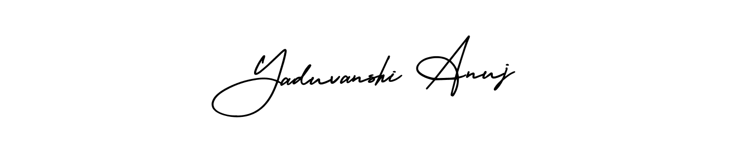Also we have Yaduvanshi Anuj name is the best signature style. Create professional handwritten signature collection using AmerikaSignatureDemo-Regular autograph style. Yaduvanshi Anuj signature style 3 images and pictures png