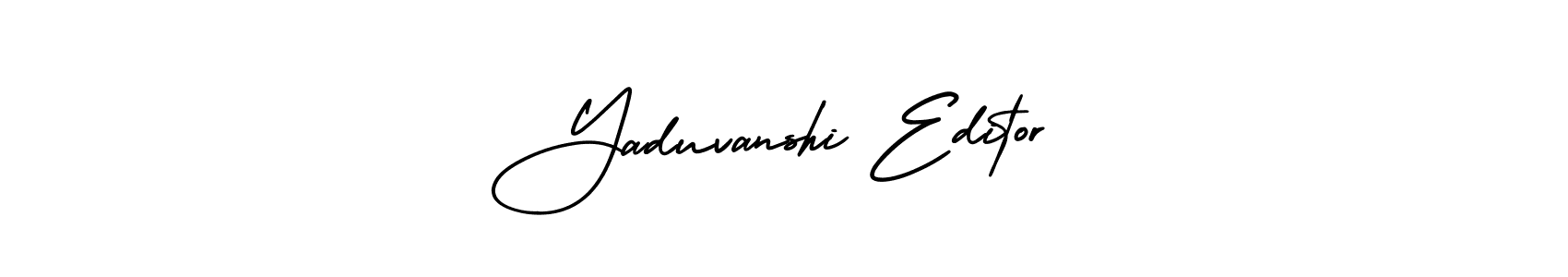 Yaduvanshi Editor stylish signature style. Best Handwritten Sign (AmerikaSignatureDemo-Regular) for my name. Handwritten Signature Collection Ideas for my name Yaduvanshi Editor. Yaduvanshi Editor signature style 3 images and pictures png