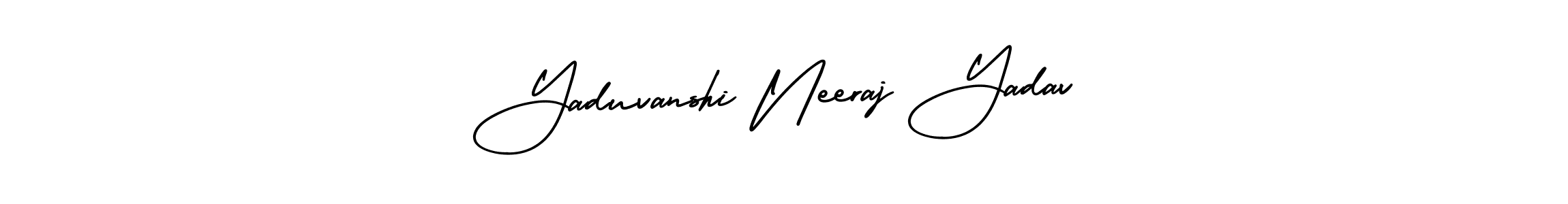 Also You can easily find your signature by using the search form. We will create Yaduvanshi Neeraj Yadav name handwritten signature images for you free of cost using AmerikaSignatureDemo-Regular sign style. Yaduvanshi Neeraj Yadav signature style 3 images and pictures png