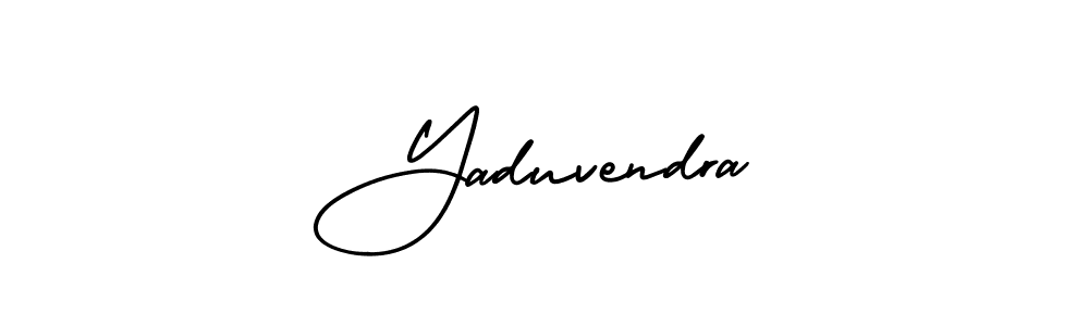 Design your own signature with our free online signature maker. With this signature software, you can create a handwritten (AmerikaSignatureDemo-Regular) signature for name Yaduvendra. Yaduvendra signature style 3 images and pictures png