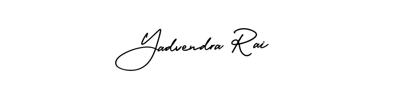 AmerikaSignatureDemo-Regular is a professional signature style that is perfect for those who want to add a touch of class to their signature. It is also a great choice for those who want to make their signature more unique. Get Yadvendra Rai name to fancy signature for free. Yadvendra Rai signature style 3 images and pictures png