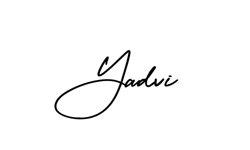 Design your own signature with our free online signature maker. With this signature software, you can create a handwritten (AmerikaSignatureDemo-Regular) signature for name Yadvi. Yadvi signature style 3 images and pictures png