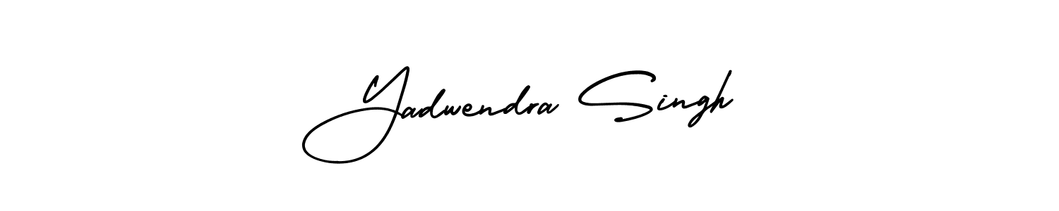 This is the best signature style for the Yadwendra Singh name. Also you like these signature font (AmerikaSignatureDemo-Regular). Mix name signature. Yadwendra Singh signature style 3 images and pictures png