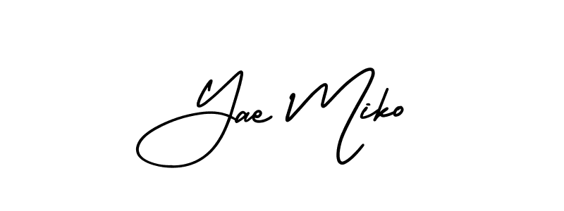 It looks lik you need a new signature style for name Yae Miko. Design unique handwritten (AmerikaSignatureDemo-Regular) signature with our free signature maker in just a few clicks. Yae Miko signature style 3 images and pictures png