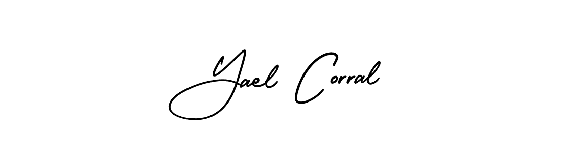 Check out images of Autograph of Yael Corral name. Actor Yael Corral Signature Style. AmerikaSignatureDemo-Regular is a professional sign style online. Yael Corral signature style 3 images and pictures png